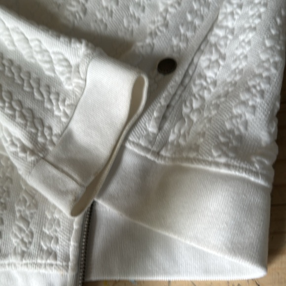 Barbour Kelsey Jacquard Overlayer Cotton Blend Bomber Jacket - Picture 10 of 11